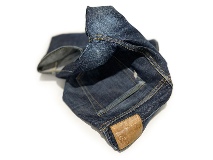 Back pocket denim repair service —