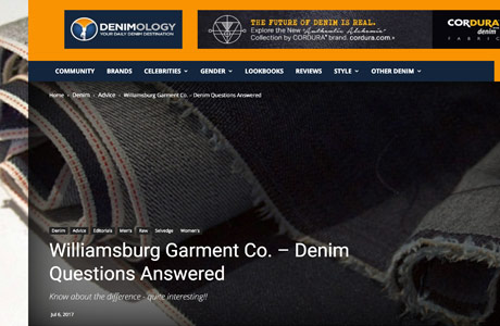 Denimology raw denim article