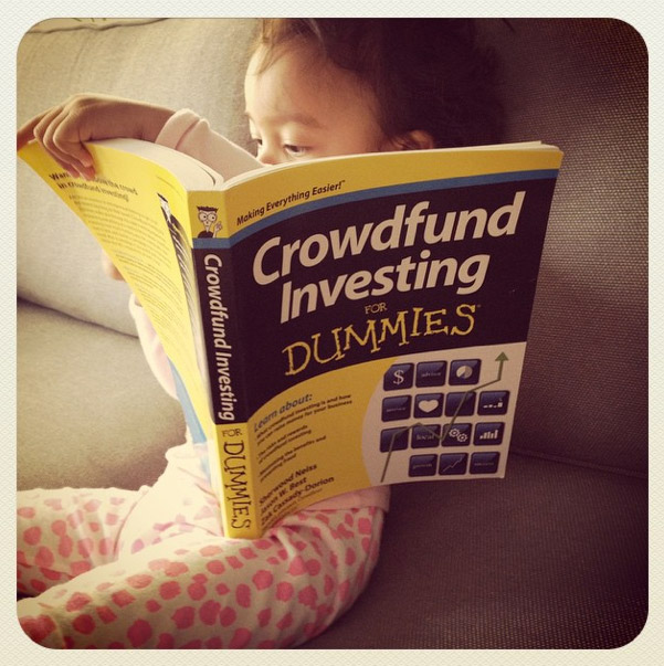 Rae Malone in 2014 reads Crowdfund Investing for Dummies in WGC's post researching equity crowdfunding.