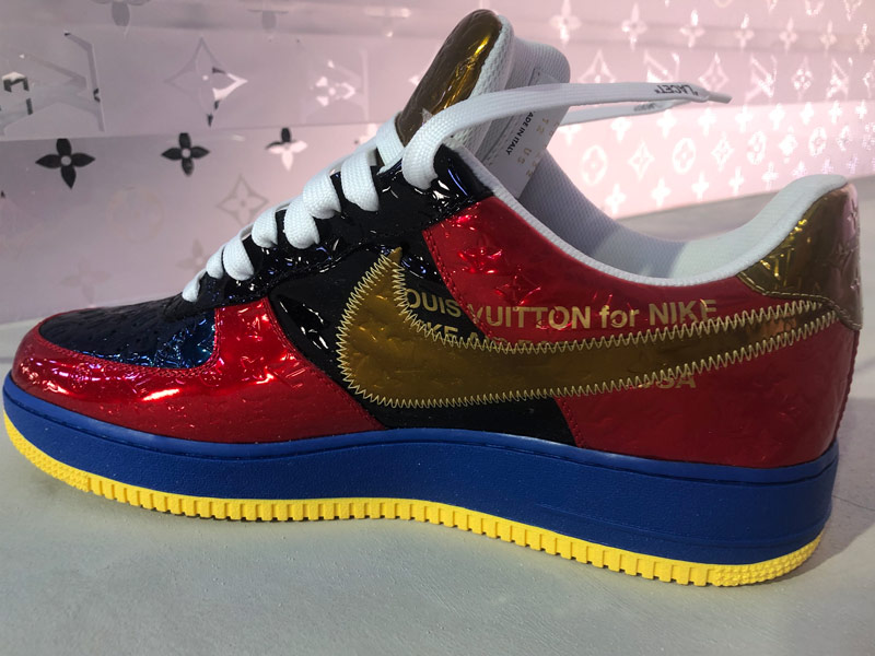 Louis Vuitton and Nike „Air Force One“ by Virgil Abloh #lvandnike in  Brooklyn, New York City 