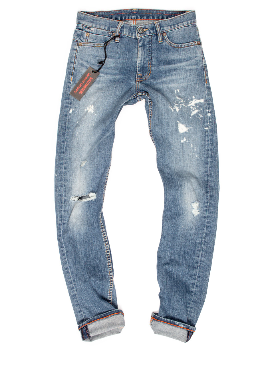 Men's Ripped Skinny Jeans Made in USA | Williamsburg Garment Co.