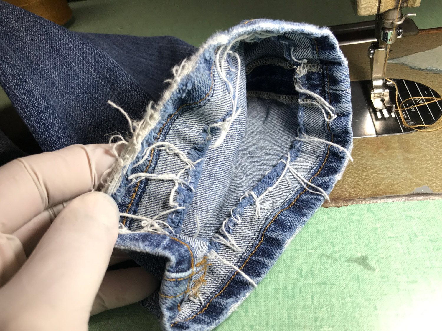 How To Hem Jeans with Original Hem