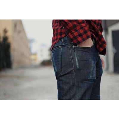 @philistinetoronto in Williamsburg fade raw denim jeans