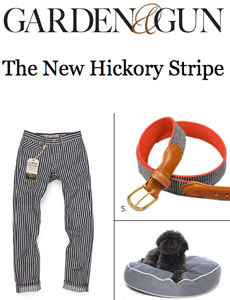 Garden & Gun Hickory Stripe pants and belt