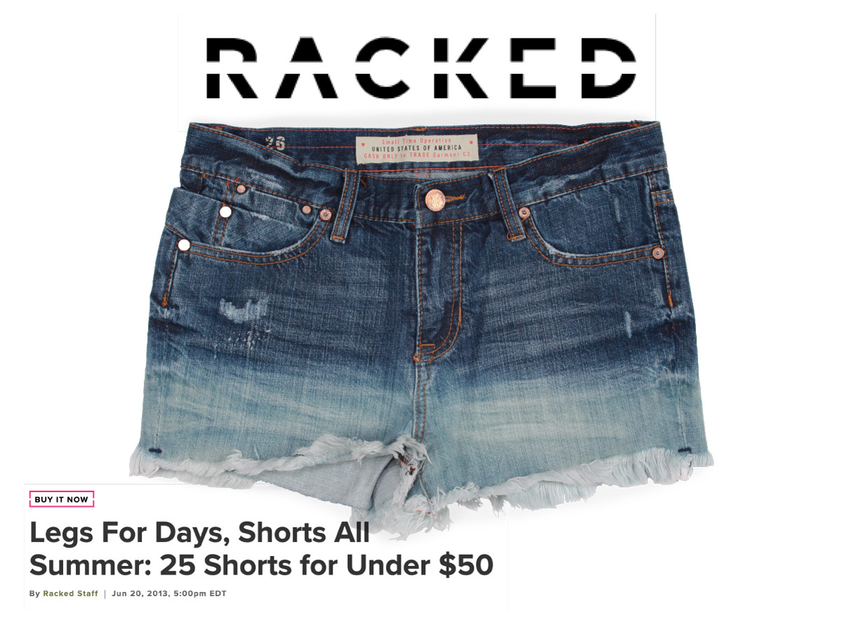 Women's cut-off destroyed denim shorts under $50 for summer