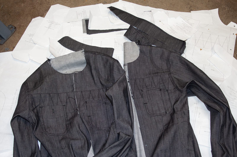 Williamsburg Garment Co. first handmade in Brooklyn, raw denim shirts