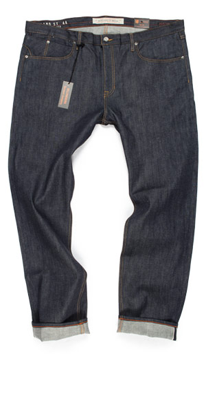 Size 44 jeans for big guys slim raw denim made in USA