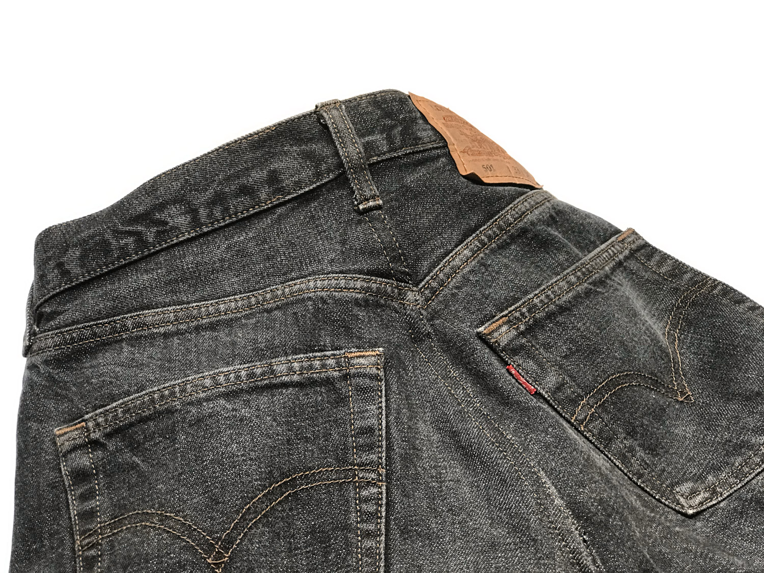 Perfectly tailored completed waist alterations on Levi's jeans