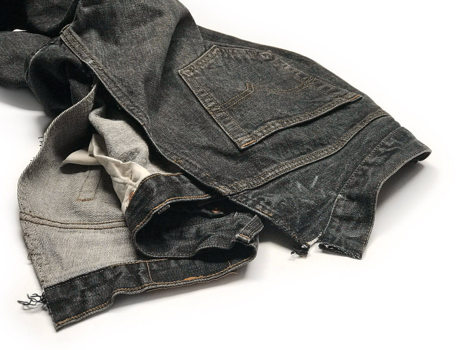 How to Take in the Waist of Jeans without a Sewing Machine - since wen