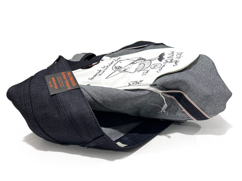 Washi denim selvedge custom tailored for jeans for men with big thighs and small waist