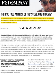 Williamsburg's Maurice Malone the Steve Jobs of Denim