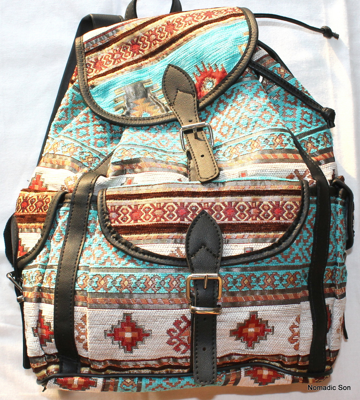 Woven Textile Backpack - NOMADIC SON