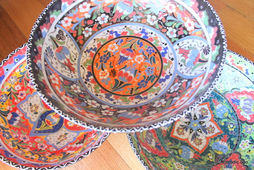 30cm Kabartma Bowls - Handmade and hand painted in Turkey