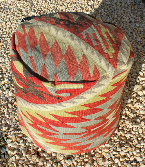 Kilim Ottoman (50*50*50cm) #C11