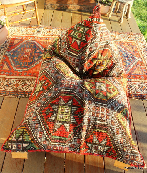 Kilim Bean Bag #15 (different sides)