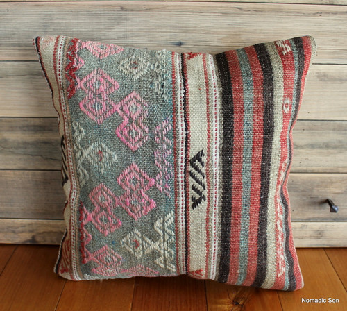 Vintage kilim cover - small (40*40cm) #242