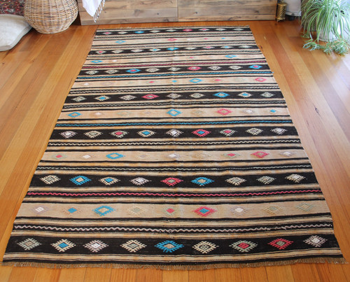 Vintage Turkish Kilim Rug (#U4) 116*220cm - NOMADIC SON