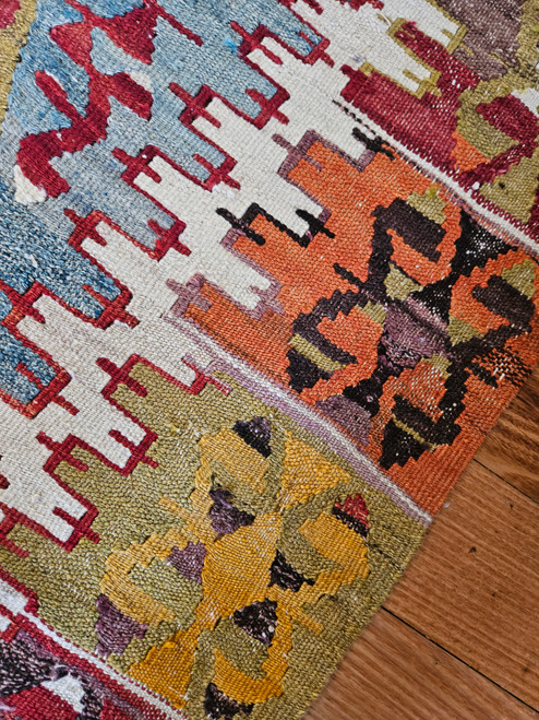 West Anatolian slitweave kilim rug (#B55) 182*347cm SOLD