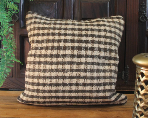 Handwoven small kilim cushion cover (35x35cm) #7
