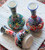 Kabartma tear catcher vases.  Handmade and hand painted in Turkey.