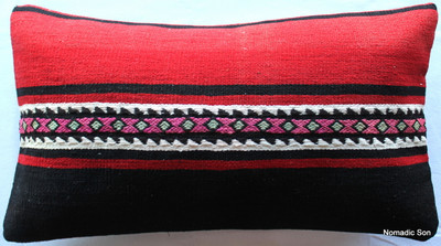 Vintage kilim cover - medium rectangle (35*60cm) #MR3