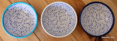 12cm Ceramic bowl, handmade and hand painted in Turkey. Food safe.  Hand wash.