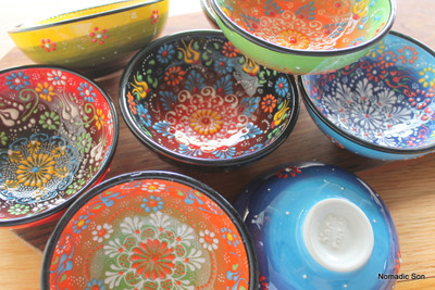 12cm Ceramic Bowls - Special Kabartma Style