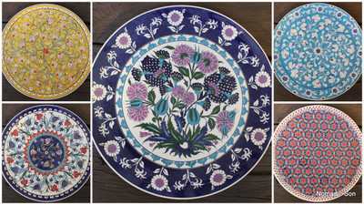Large Platter Plate - 40cm - handmade and hand painted in Turkey