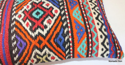 Vintage kilim cover rectangle (35*50cm) #TR12