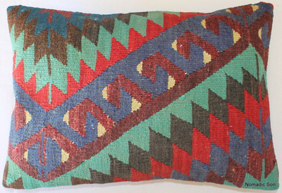 Vintage kilim cover rectangle (35*50cm) #TR30