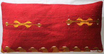 Vintage kilim cover rectangle (40*80cm) #LR33