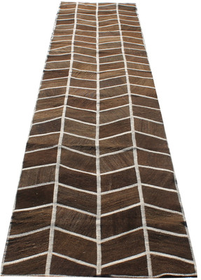 Natural Patchwork Kilim Runner (#J208) 80*407cm