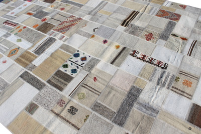 Natural Patchwork Kilim (#J216) 243*338cm