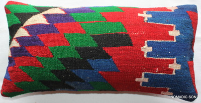 Vintage kilim cover - quarter rectangle (25*50cm) #QR28