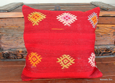 Vintage kilim cover - 45cm #19