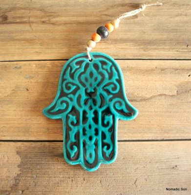 'Firuze' Wall Hanging - Hand of Fatima 