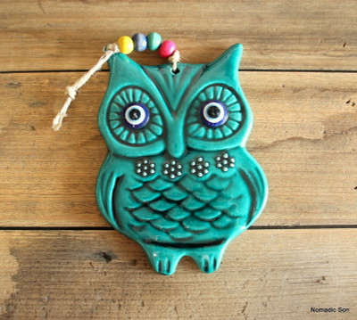 'Firuze' Wall Hanging - Plump Owl