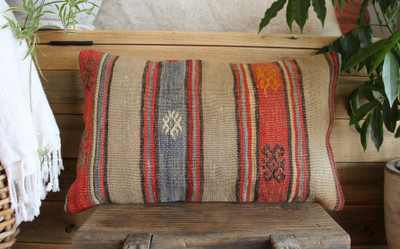 Vintage kilim cover - small rectangle (30*50cm) #SR125