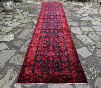 Vintage Handwoven Rug Runner (#U58) 110*506cm