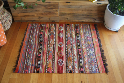 Vintage Western Anatolian kilim (#B22) 114*152cm