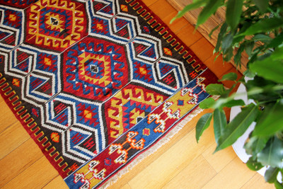 West Anadolu kilim runner (#B38) 90*198cm