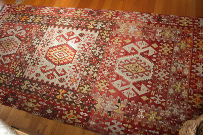 Turkish Esme uşak slitweave kilim rug (#B54) 172*342cm