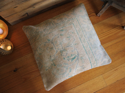 Handwoven Carpet cover  floor cushion- Large (60*60cm) #LK32