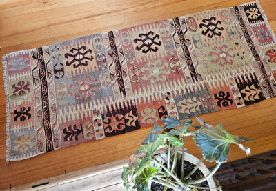 Cal slitweave kilim (#B59) 97*244cm