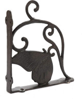 7.5 Inch Decorative Cast Iron Butterfly Shelf Bracket