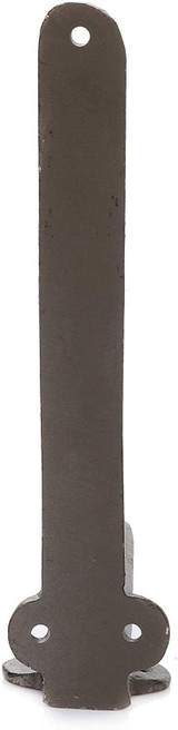 7 Inch Cast Iron Brackets - Metal Decorative Shelf Brackets - 1 Pair Black Brackets for Shelves
