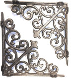 Rustic Shelf Brackets - Cast Iron Shelf Brackets 7.25 Inch (Pair) Rustic Shelf Brackets - Cast Iron Shelf Brackets 7.25 Inch (Pair)