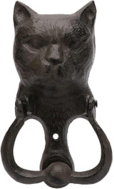 Pristine Cat Door Knocker Vintage Black Cast Iron Front Door Knocker Pristine Cat Door Knocker Vintage Black Cast Iron Front Door Knocker
