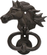 Pristine Horse Door Knocker Country Style Rustic Cast Iron Front Door Knocker Pristine Horse Door Knocker Country Style Rustic Cast Iron Front Door Knocker
