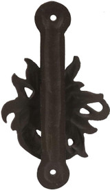 Pristine Sun & Moon Door Knocker Antique Style Black Cast Iron Pristine Sun & Moon Door Knocker Antique Style Black Cast Iron